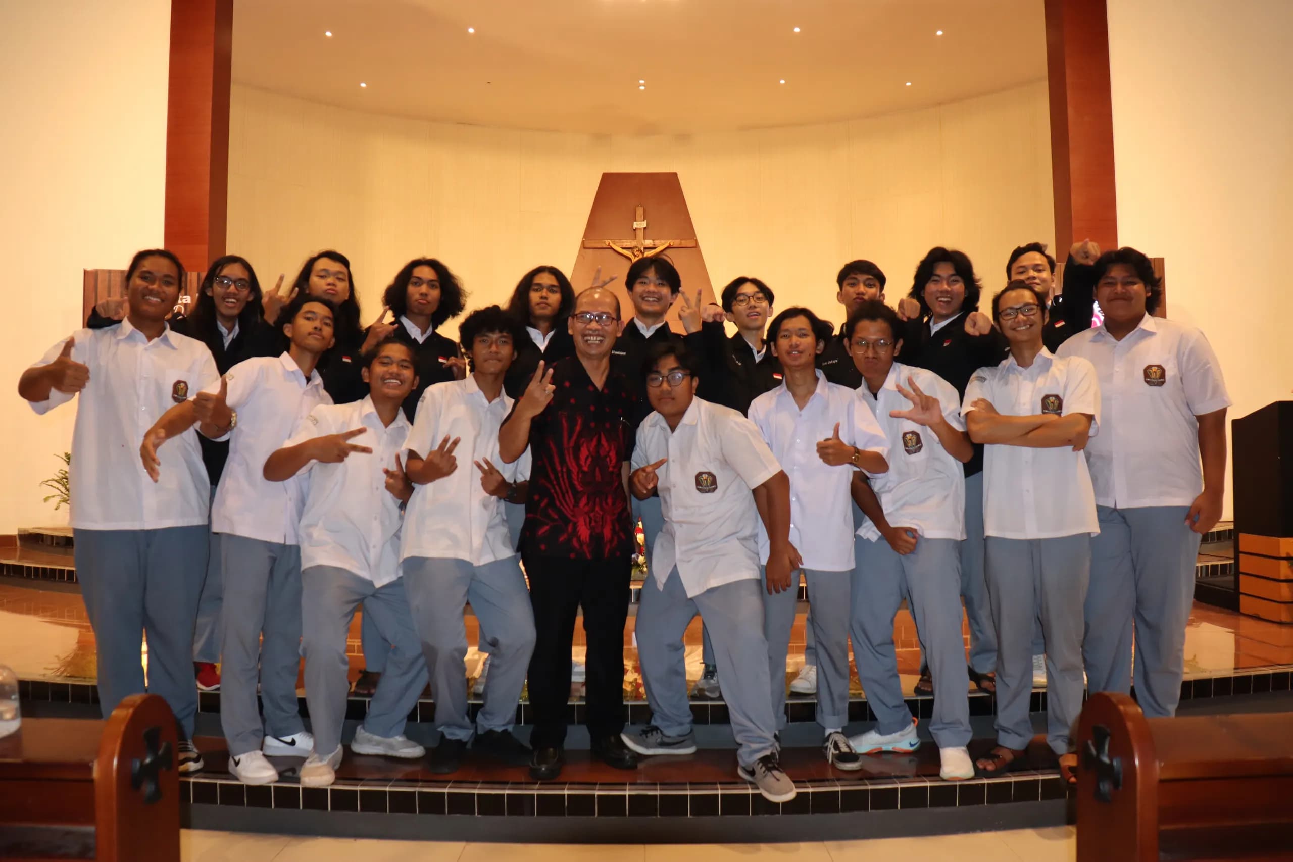Student organization members of SMA Kolese De Britto